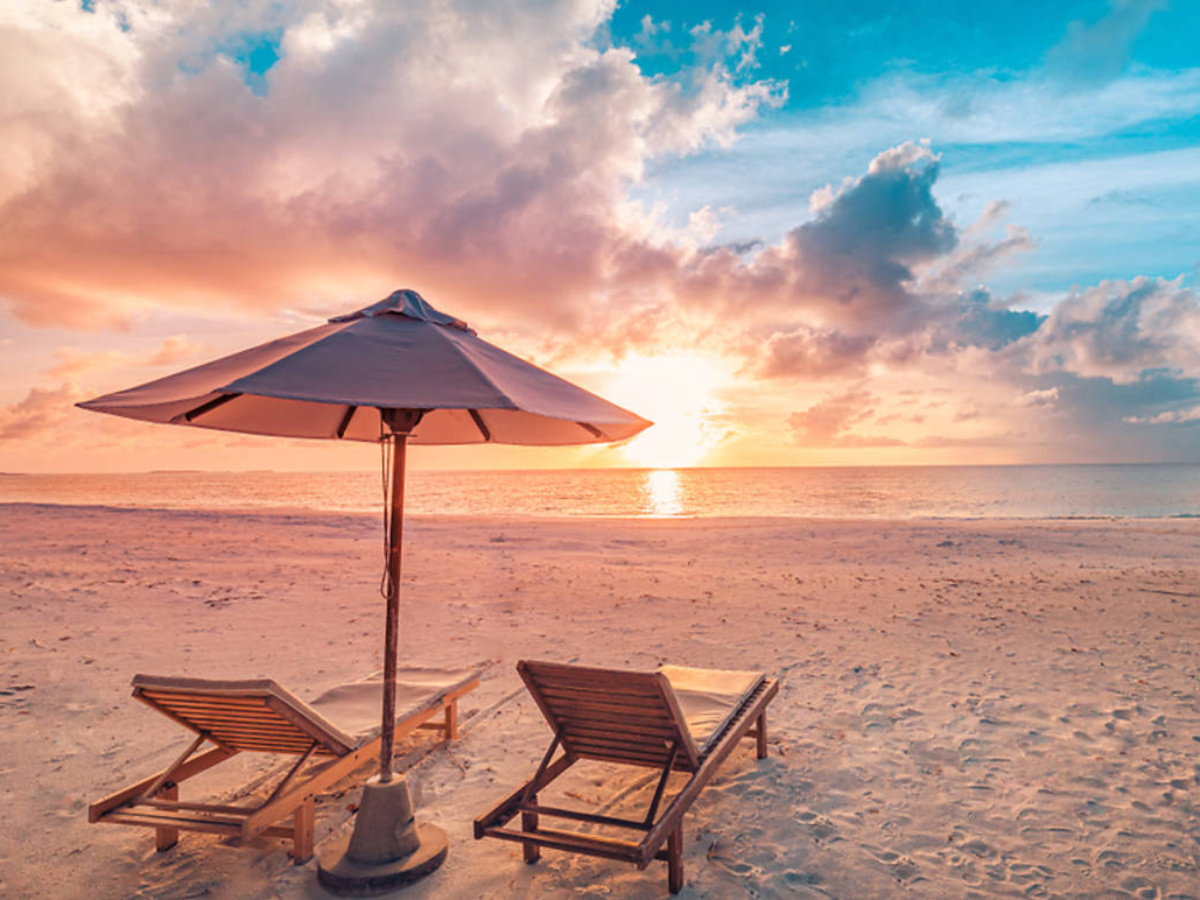 seychelles beach stock